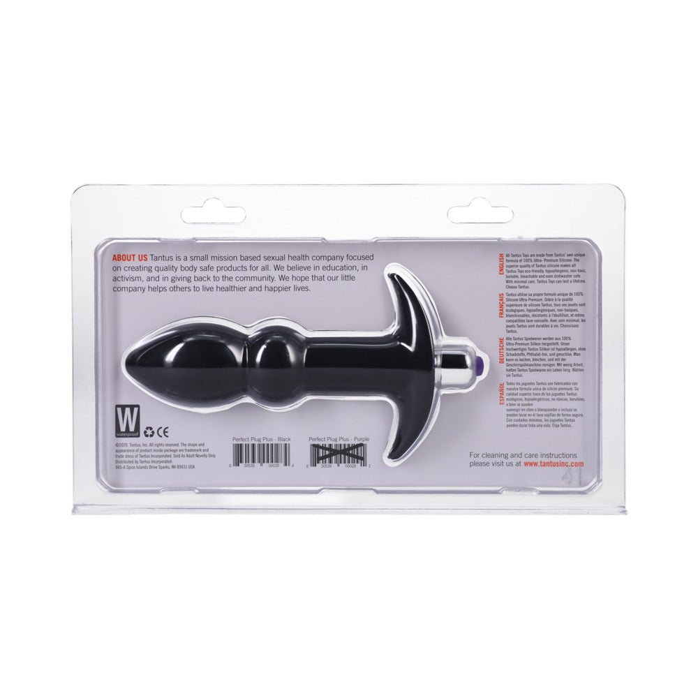 Tantus Perfect Plug Plus Vibrating Anal Plug Onyx - Image 4