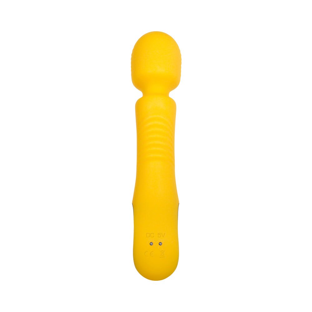 Evolved Buttercup Rechargeable Silicone Wand Vibrator Yellow - Image 6