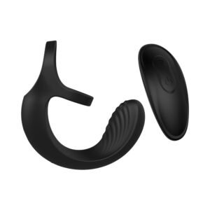 Alternative view of Zero Tolerance Vibrating Ball Cradle Rechargeable Remote-Controlled Silicone Cockring Black