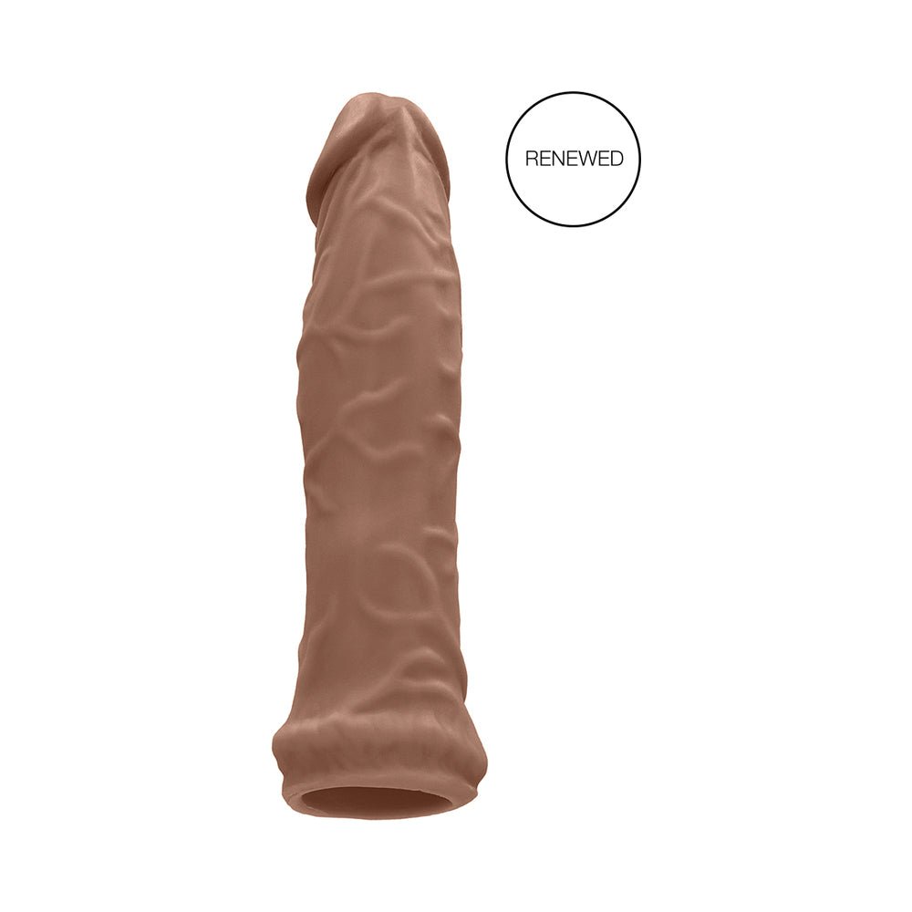 RealRock Realistic 6 in. Penis Sleeve Extender Tan - Image 3