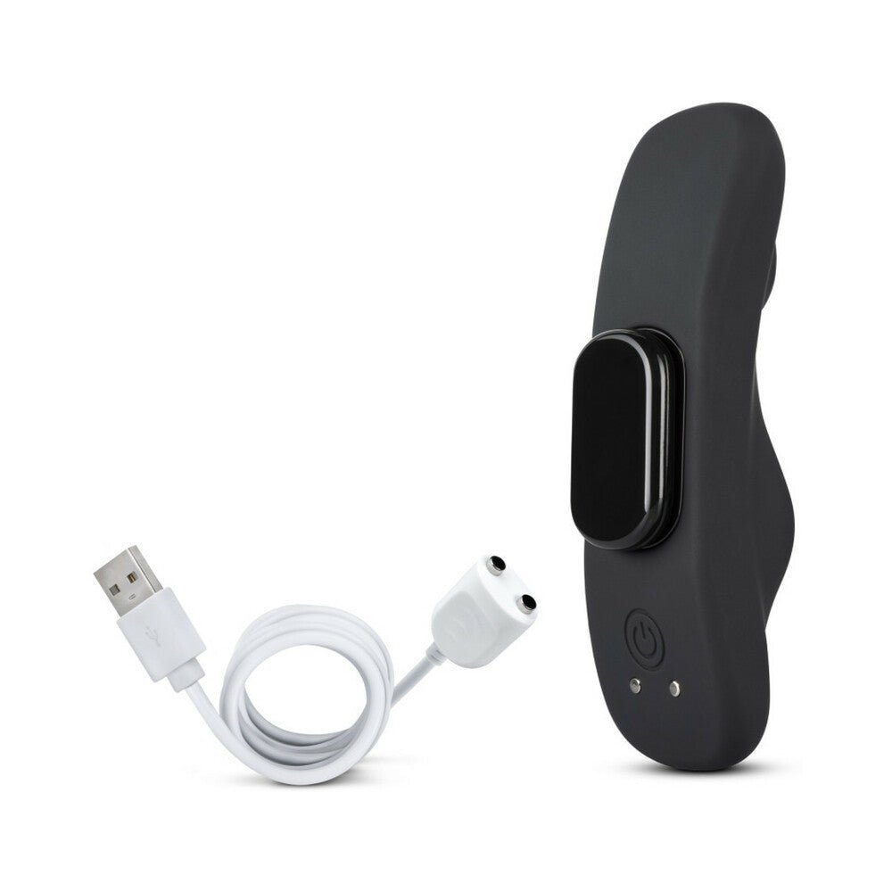 Temptasia Panty Vibe Rechargeable Remote-Controlled Silicone Wearable Vibrator Black - Image 5