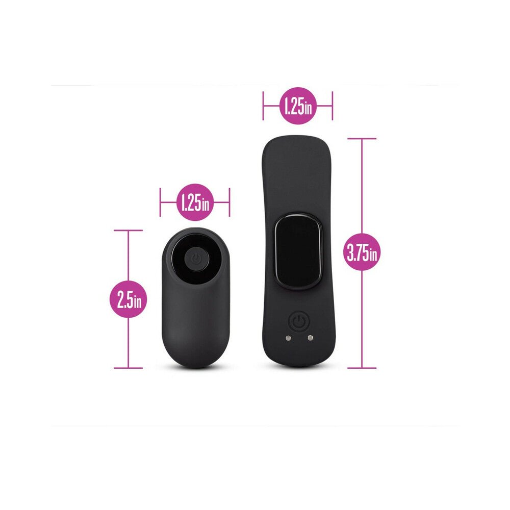 Temptasia Panty Vibe Rechargeable Remote-Controlled Silicone Wearable Vibrator Black - Image 6