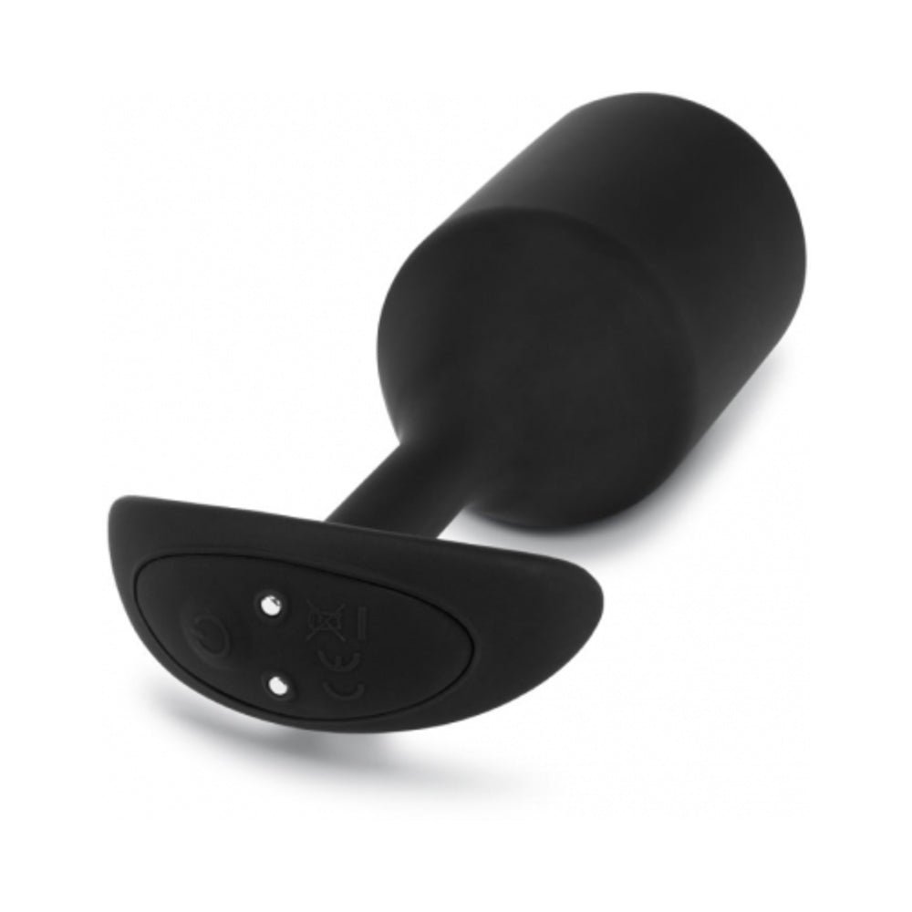 b-Vibe Vibrating Snug Plug 5 Rechargeable Weighted Silicone Anal Plug Black - Image 6