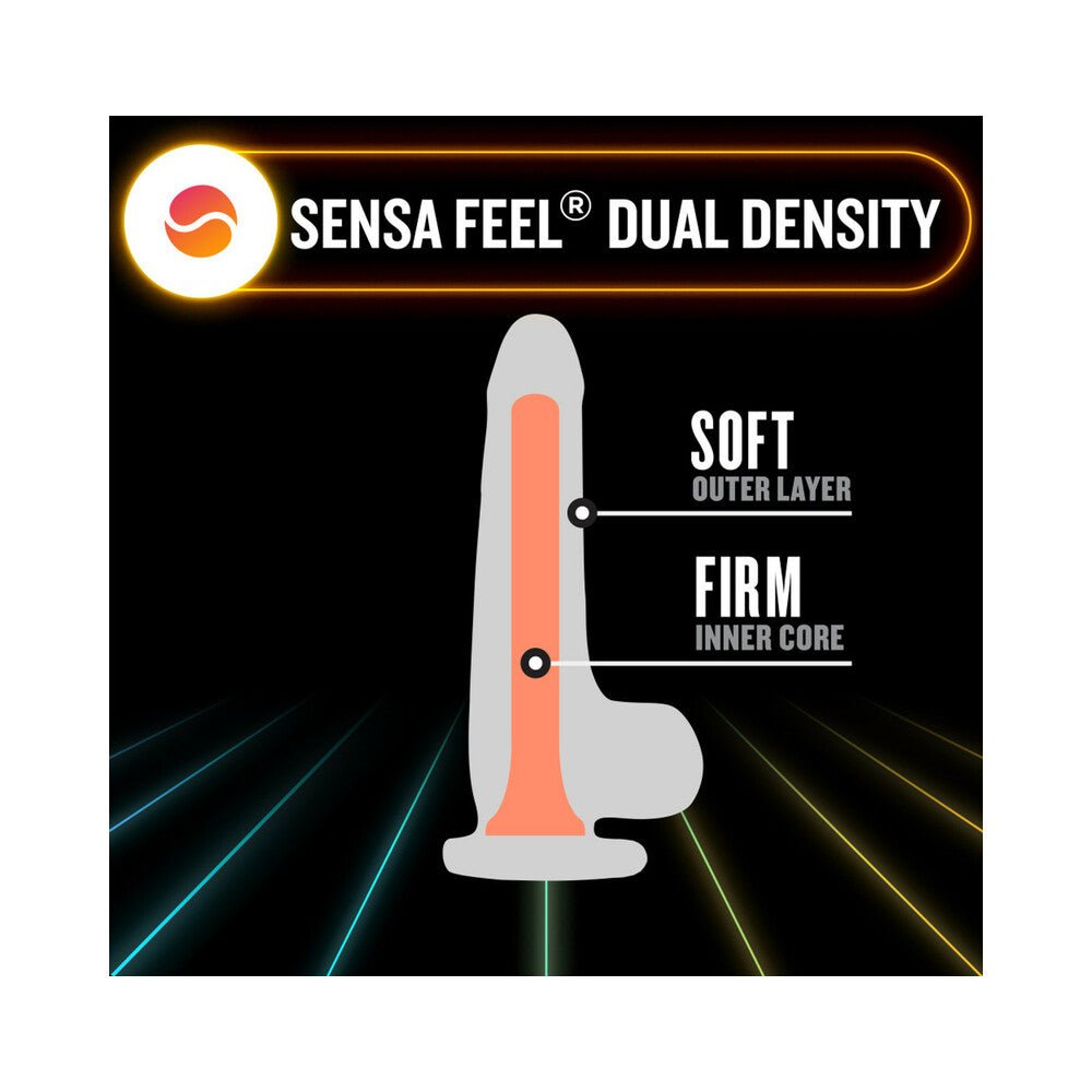 Neo Elite Glow in the Dark Viper 7 in. Dual-Density Dildo Neon Orange - Image 5