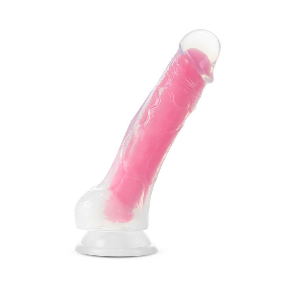 Neo Elite Glow in the Dark Viper 7 in. Dual-Density Dildo Neon Pink - Image 2