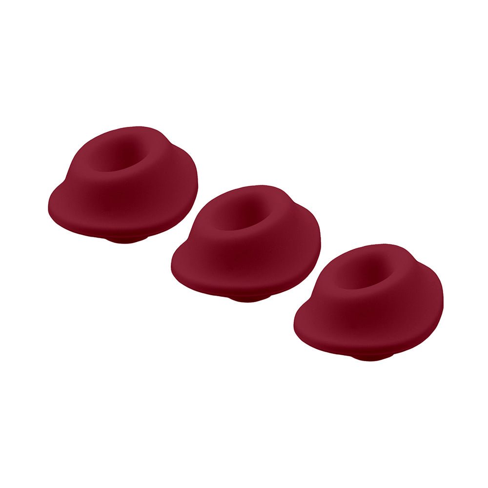 Womanizer 3-Pack Type A Replacement Stimulation Heads Bordeaux S - Image 3
