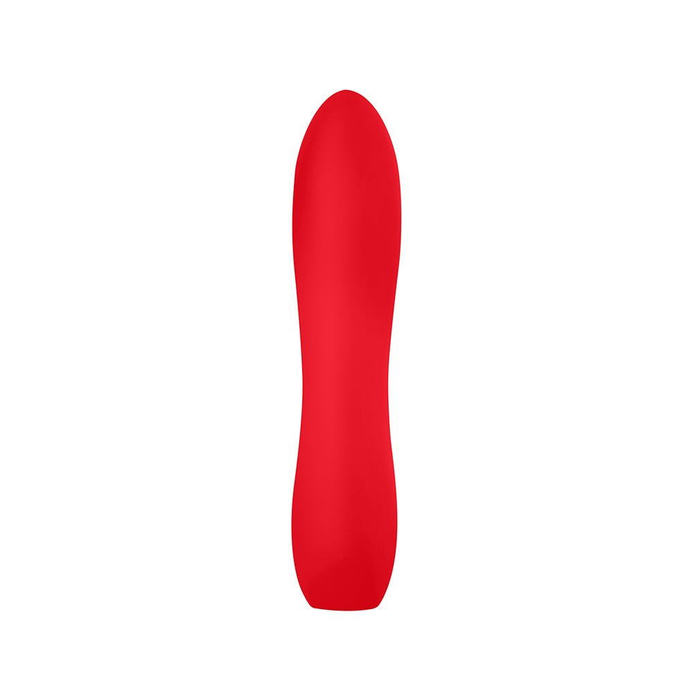 Luv Inc Lb72 Large Silicone Bullet Rechargeable Vibrator Red - Image 2