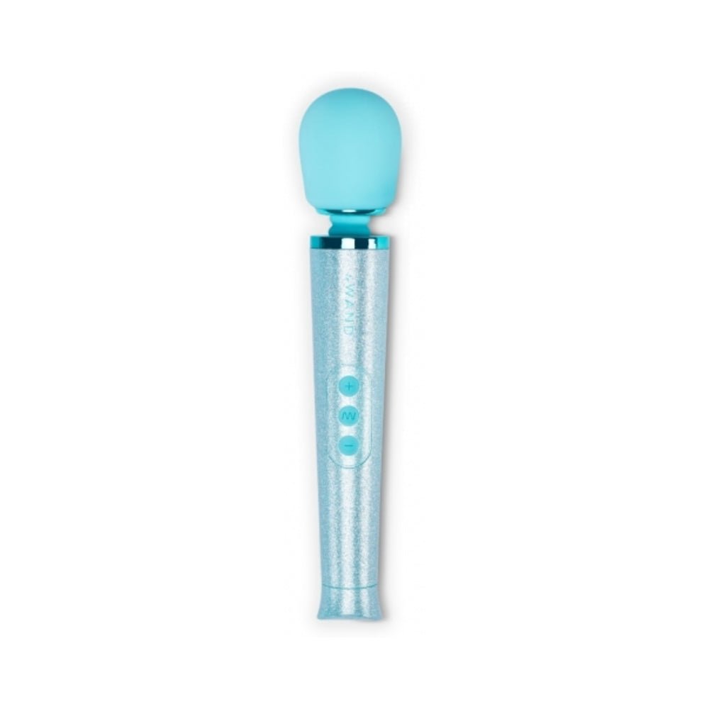 Le Wand All That Glimmers Petite Rechargeable Vibrating Massager Special Edition Set Light Blue - Image 3