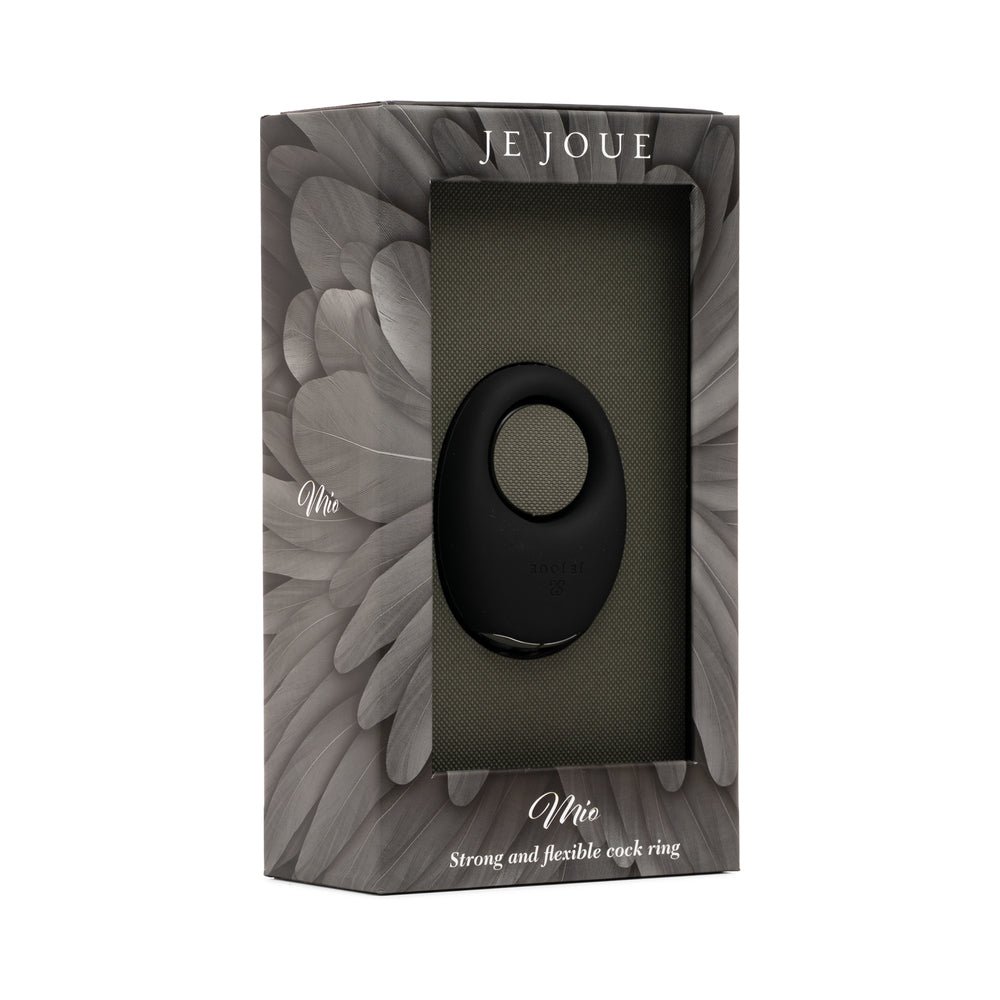 Je Joue Mio Rechargeable Vibrating Silicone Cock Ring Black - Image 8