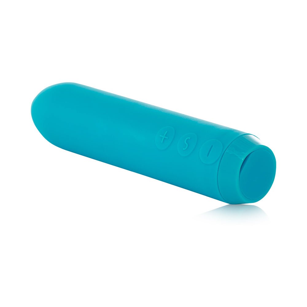 Je Joue Classic Bullet Vibrator Rechargeable Silicone with Finger Sleeve Teal - Image 4