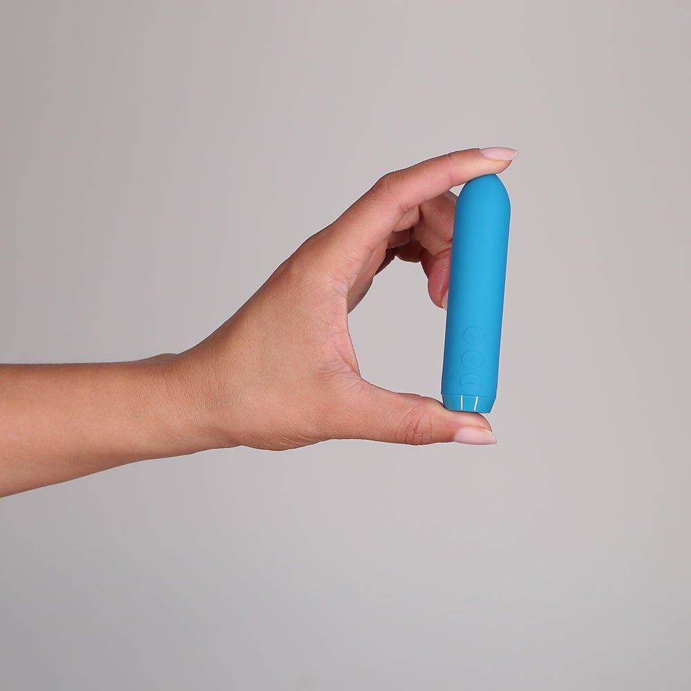 Je Joue Classic Bullet Vibrator Rechargeable Silicone with Finger Sleeve Teal - Image 10