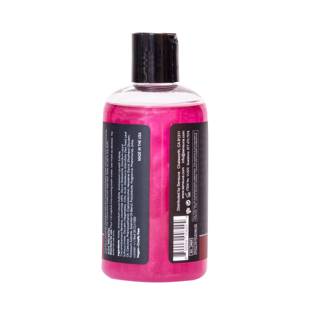 Sensuva Big Flirt Pheromone-Infused Bubble Bath Berry Flirty 8 oz. - Image 2