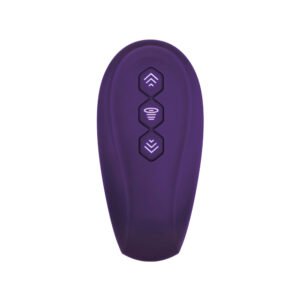Alternative view of Evolved 2 Become 1 Rechargeable Remote-Controlled Silicone Strapless Strap-On With Suction Purple