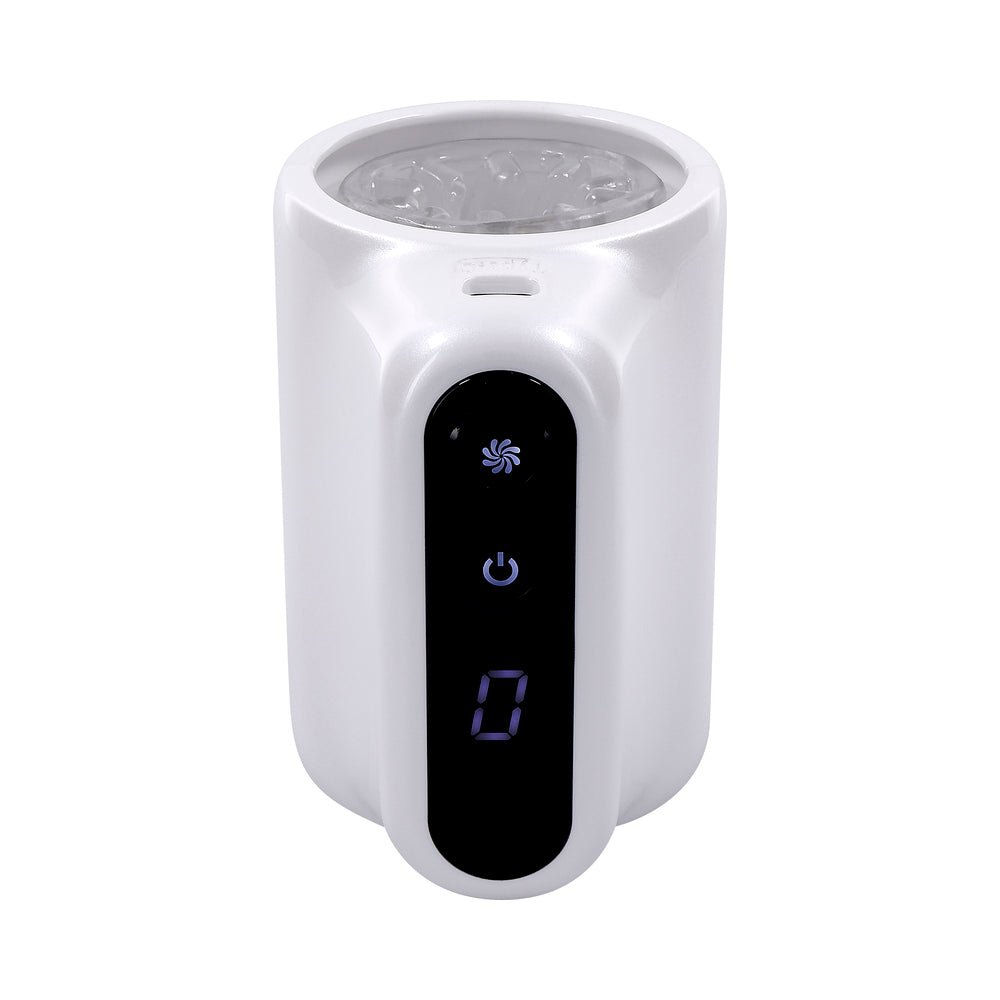 Playboy Spin Doctor Rechargeable Spinning Stroker TPE Sleeve White - Image 6