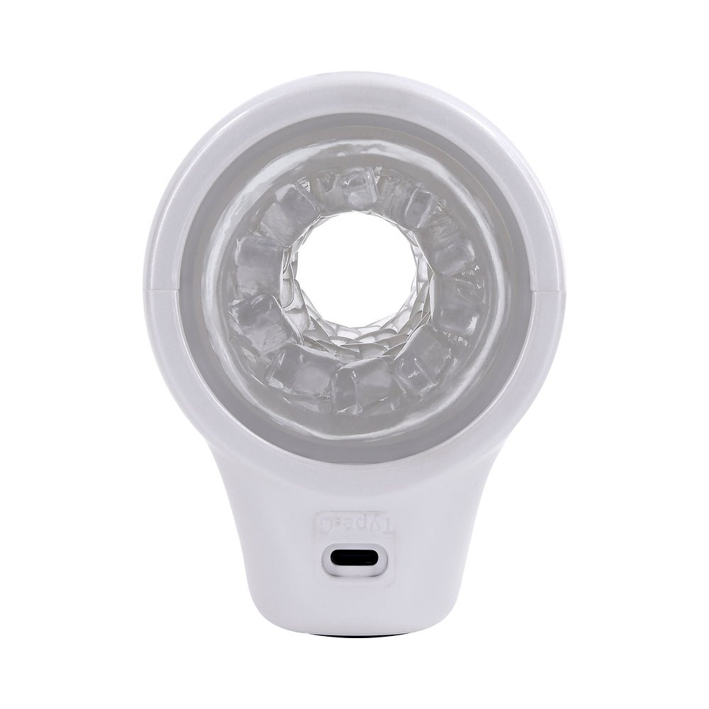 Playboy Spin Doctor Rechargeable Spinning Stroker TPE Sleeve White - Image 8