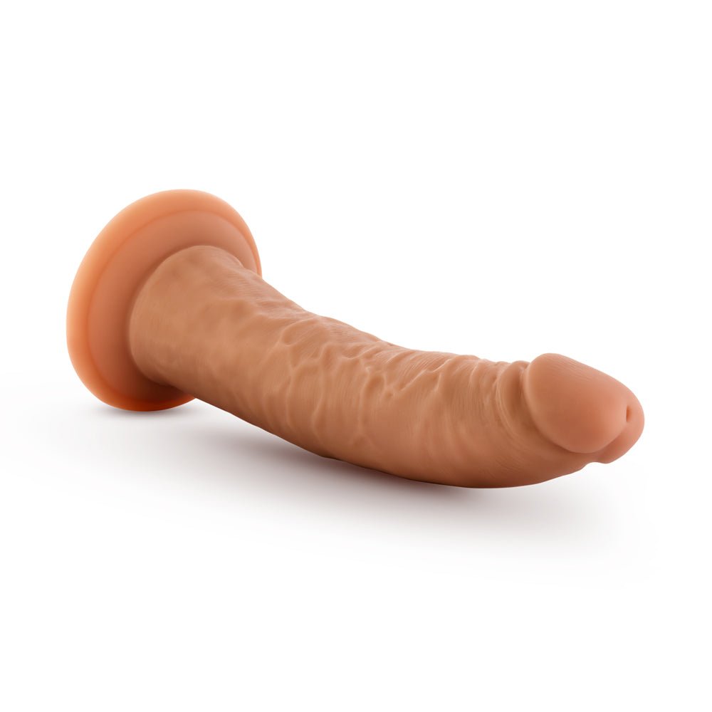 Dr. Skin Glide Realistic 7.5 in. Self-Lubricating Dildo Tan - Image 4