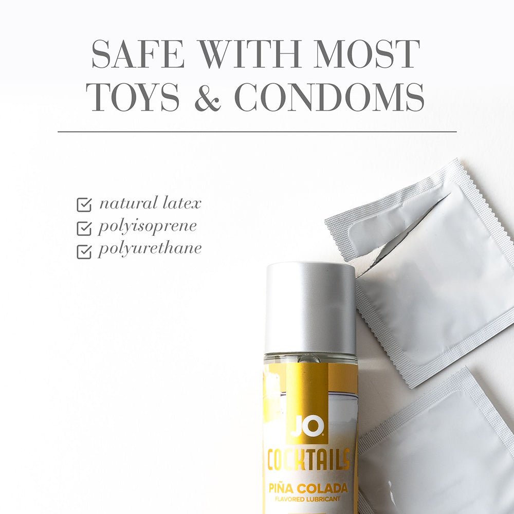 JO Cocktails Pina Colada Flavored Water-Based Lubricant 2 oz. - Image 4