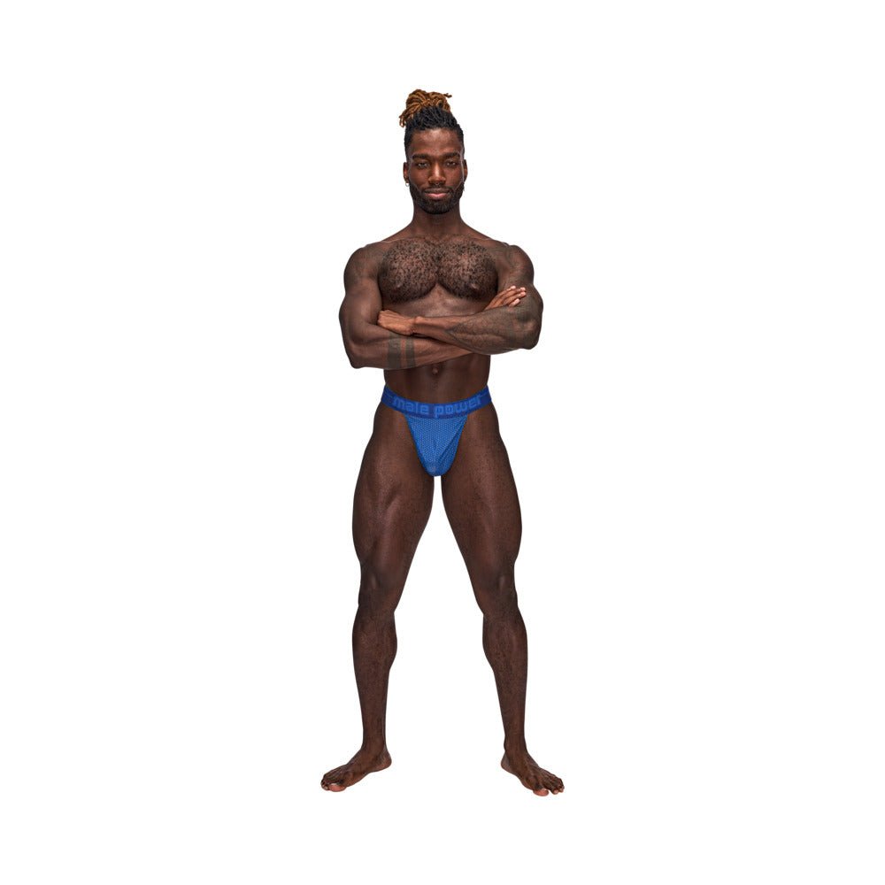 Male Power Sexagon Micro V Thong Royal L/XL - Image 2