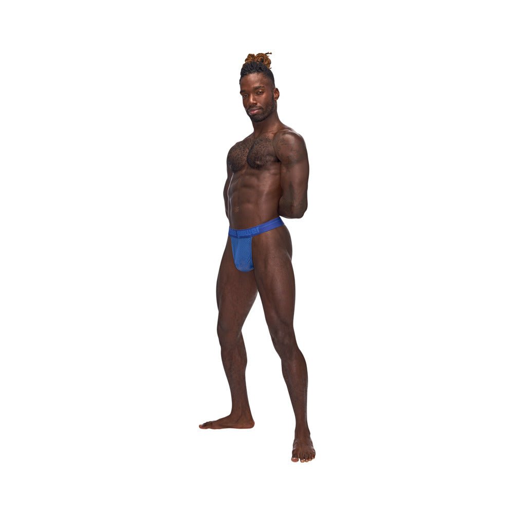Male Power Sexagon Micro V Thong Royal L/XL - Image 3
