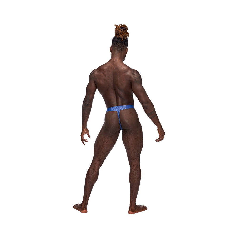 Male Power Sexagon Micro V Thong Royal L/XL - Image 4