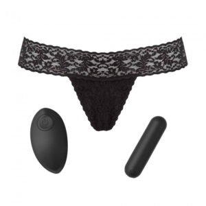 Alternative view of Love to Love Secret Panty 2 Rechargeable Vibrating Panty Set With Remote Black Onyx (box)