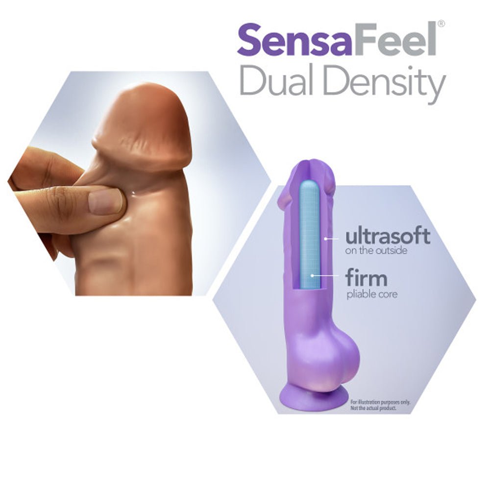Au Naturel Carlos 9 in. Posable Dual Density Dildo Tan - Image 6