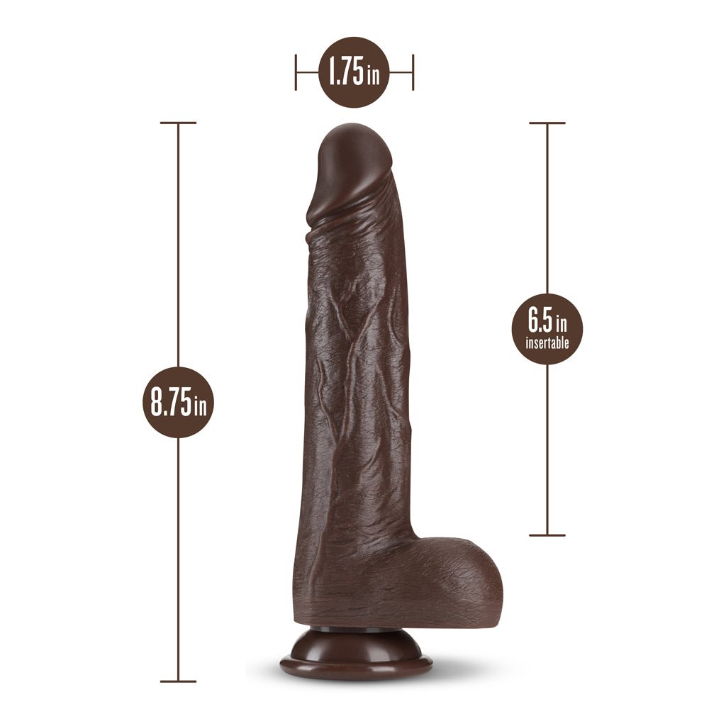 Dr. Skin Dr. Murphy 8 in. Thrusting & Gyrating Dildo with Remote Control Brown - Image 7