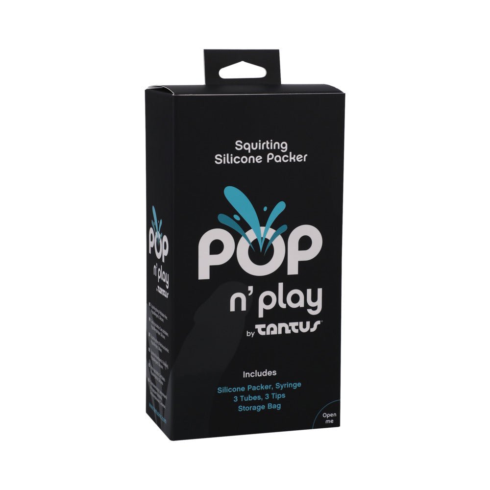 Tantus POP n'' Play Squirting Packer Espresso - Image 7