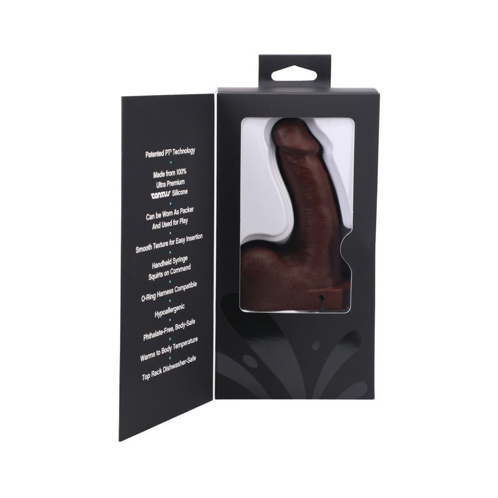 Tantus POP n'' Play Squirting Packer Espresso - Image 8