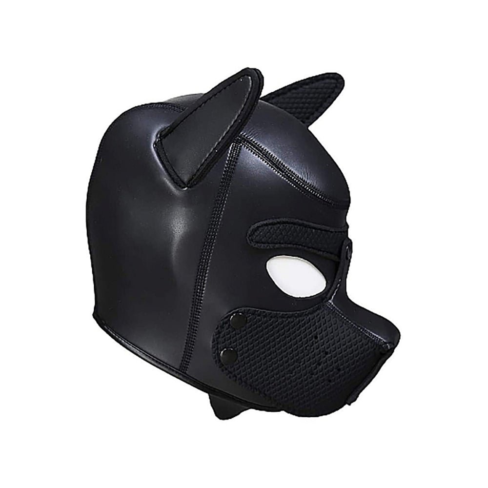 Ouch! Puppy Play Neoprene Puppy Hood Black - Image 5