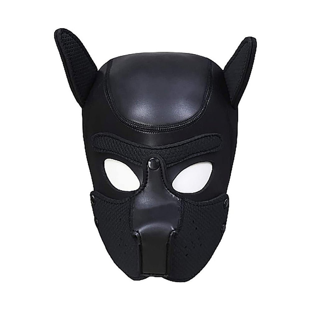 Ouch! Puppy Play Neoprene Puppy Hood Black - Image 6