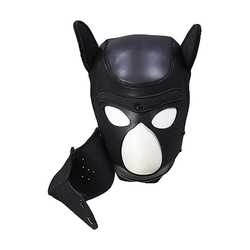 Ouch! Puppy Play Neoprene Puppy Hood Black - Image 7