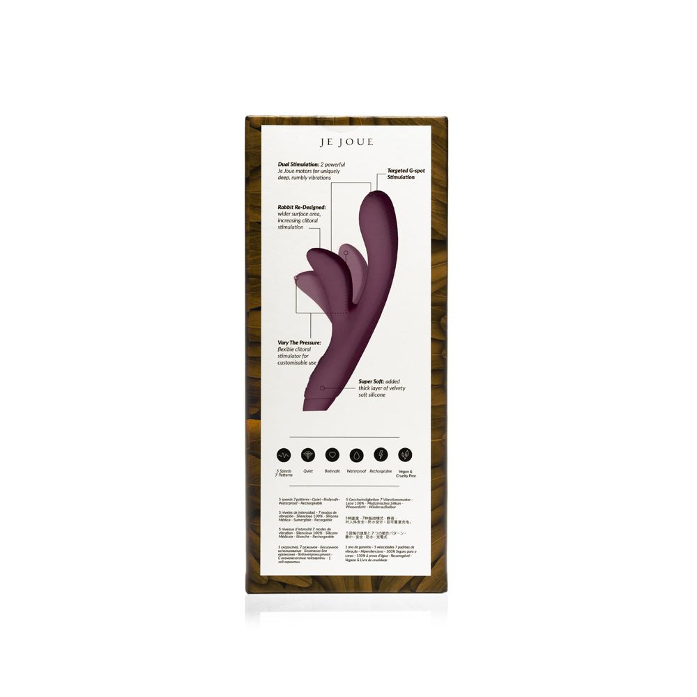 Je Joue Hera Rechargeable Silicone Rabbit Vibrator Purple - Image 8