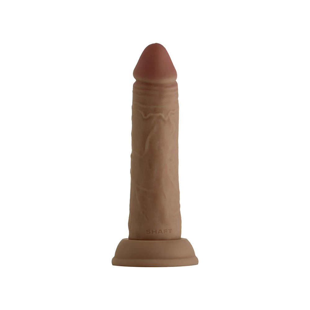 Shaft Model J: 6.5 in. Dual Density Silicone Dildo Oak - Image 2