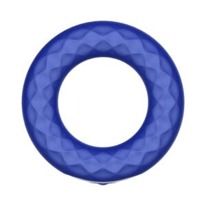Alternative view of Forto F-15 Rechargeable Silicone Vibrating Cockring Blue