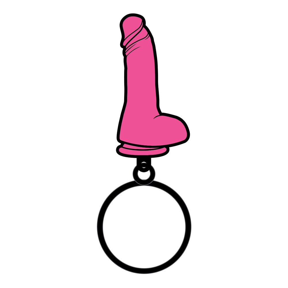 Sex Toy Keychain Pink Dildo - Image 2