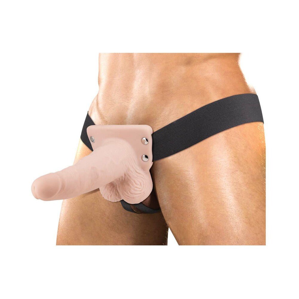 Erection Assistant Hollow Strap-On Vibrating 6 in. White - Image 3