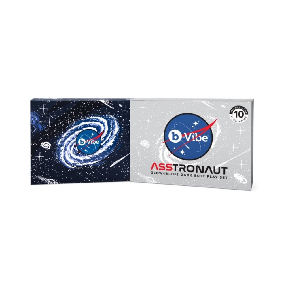 b-Vibe Limited Edition 10-Piece Asstronaut Glow-in-the-Dark Butt Play Set - Image 3