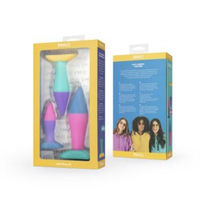 Alternative view of PMV20 Koda 3-Piece Butt Plug Set Multicolor