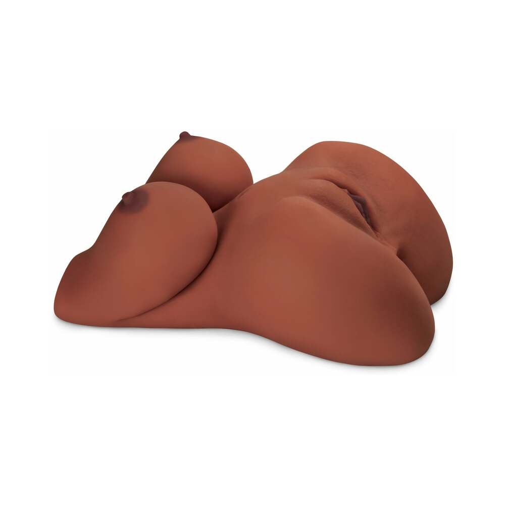 PDX Plus EZ Bang Torso Dual Entry Masturbator Brown - Image 3