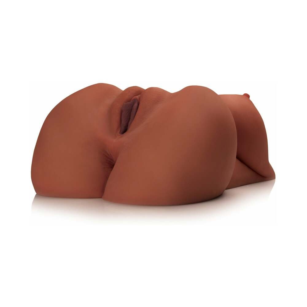 PDX Plus EZ Bang Torso Dual Entry Masturbator Brown - Image 5