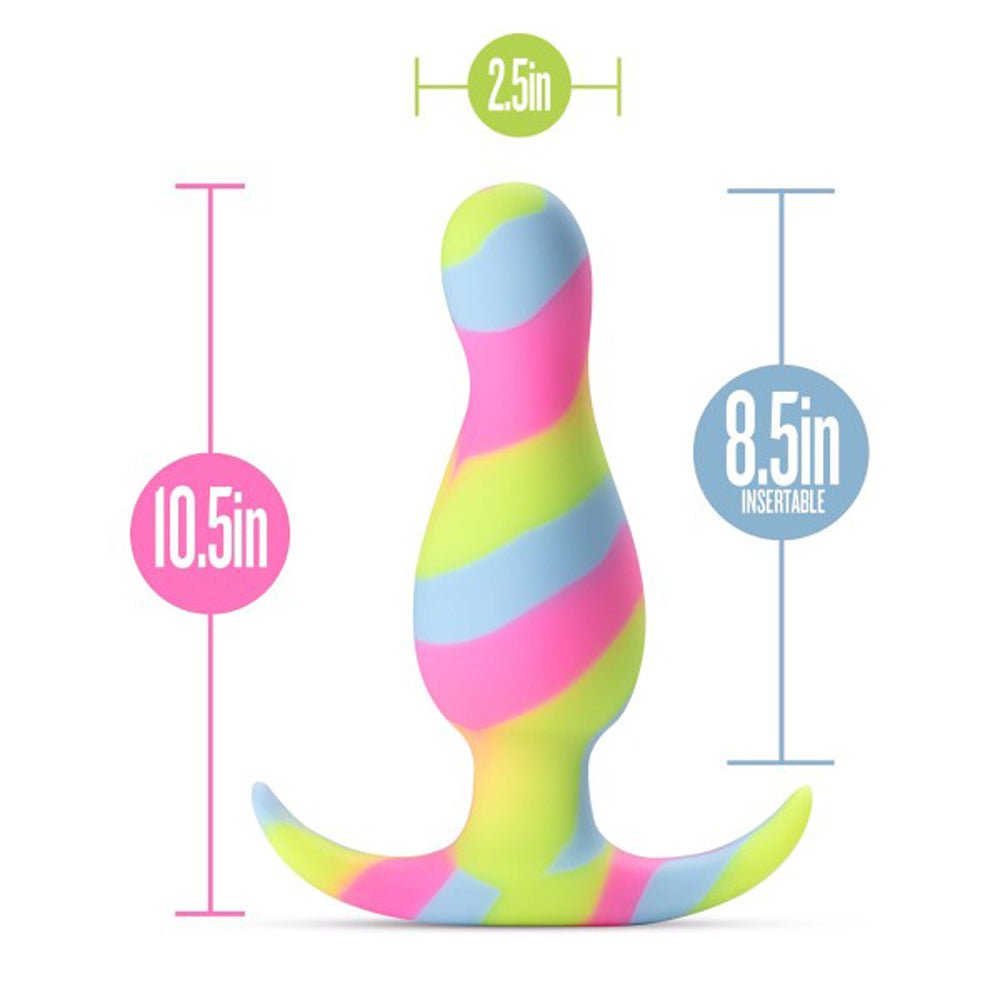 Avant Kaleido Silicone Anal Plug Lime - Image 5