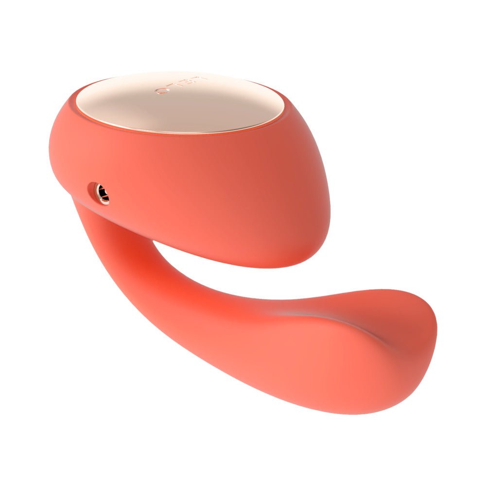 LELO IDA WAVE Rechargeable Dual Stimulator Coral Red - Image 2