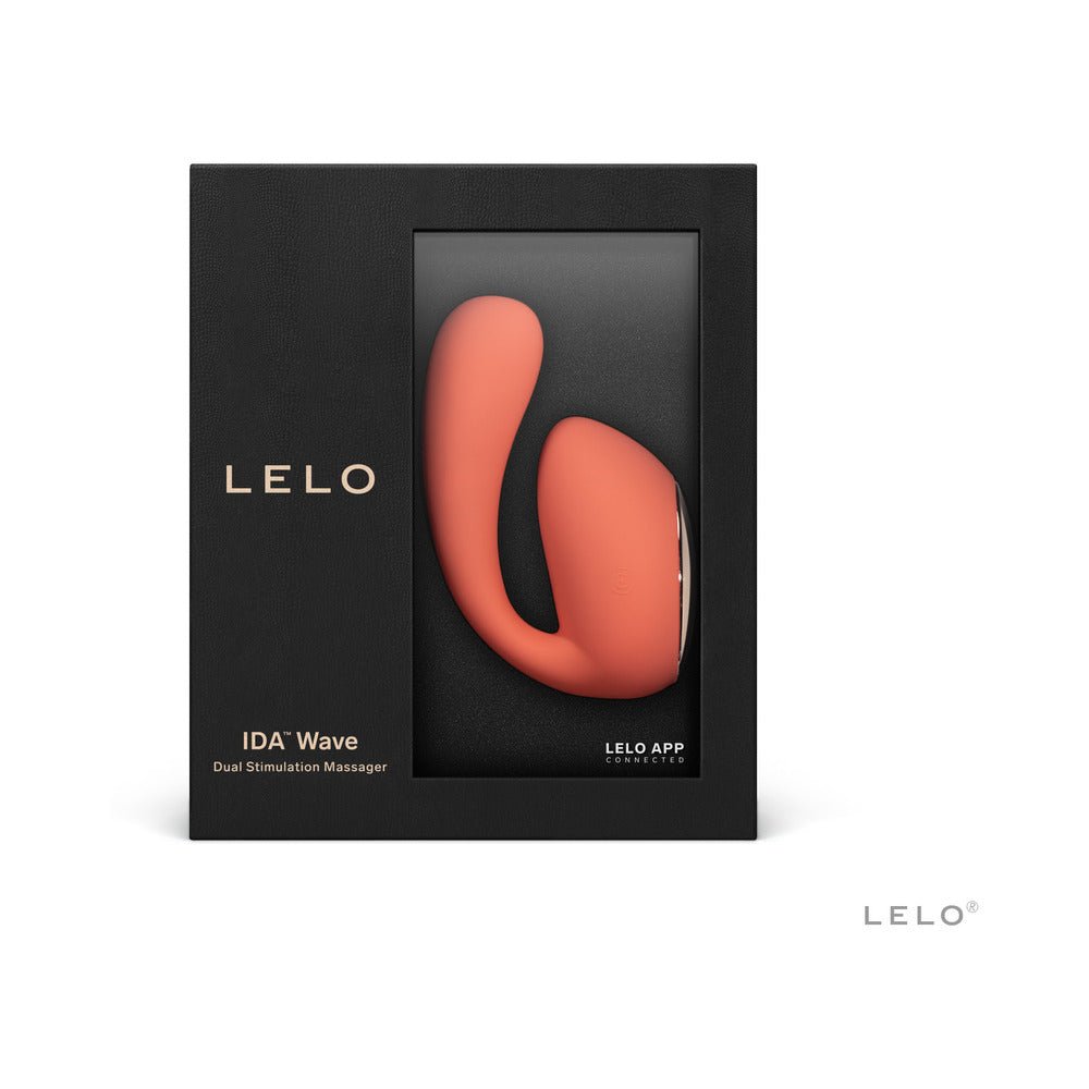 LELO IDA WAVE Rechargeable Dual Stimulator Coral Red - Image 7