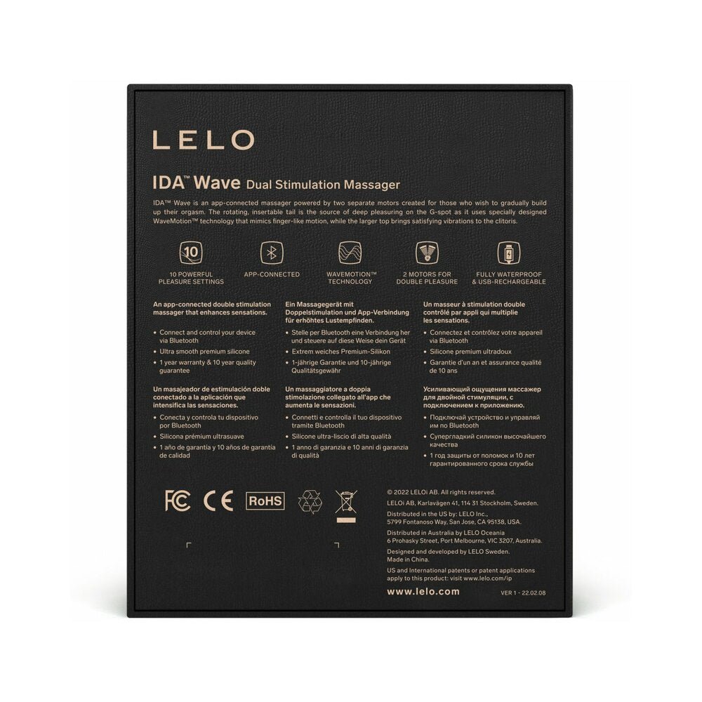 LELO IDA WAVE Rechargeable Dual Stimulator Coral Red - Image 8