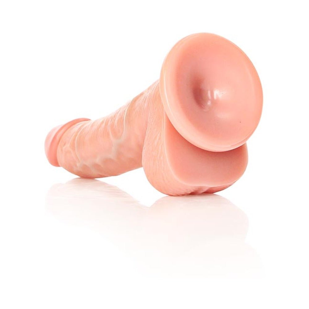 RealRock Realistic 6 in. Curved Dildo With Balls and Suction Cup Flesh - Image 5
