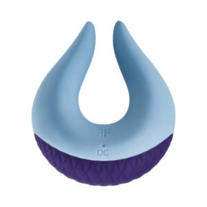 Alternative view of FemmeFunn Volea Rechargeable Silicone Fluttering Tip Vibrator Light Blue
