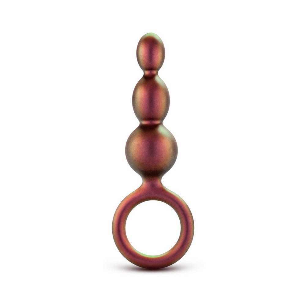 Anal Adventures Matrix Silicone Beaded Loop Plug Copper - Image 3