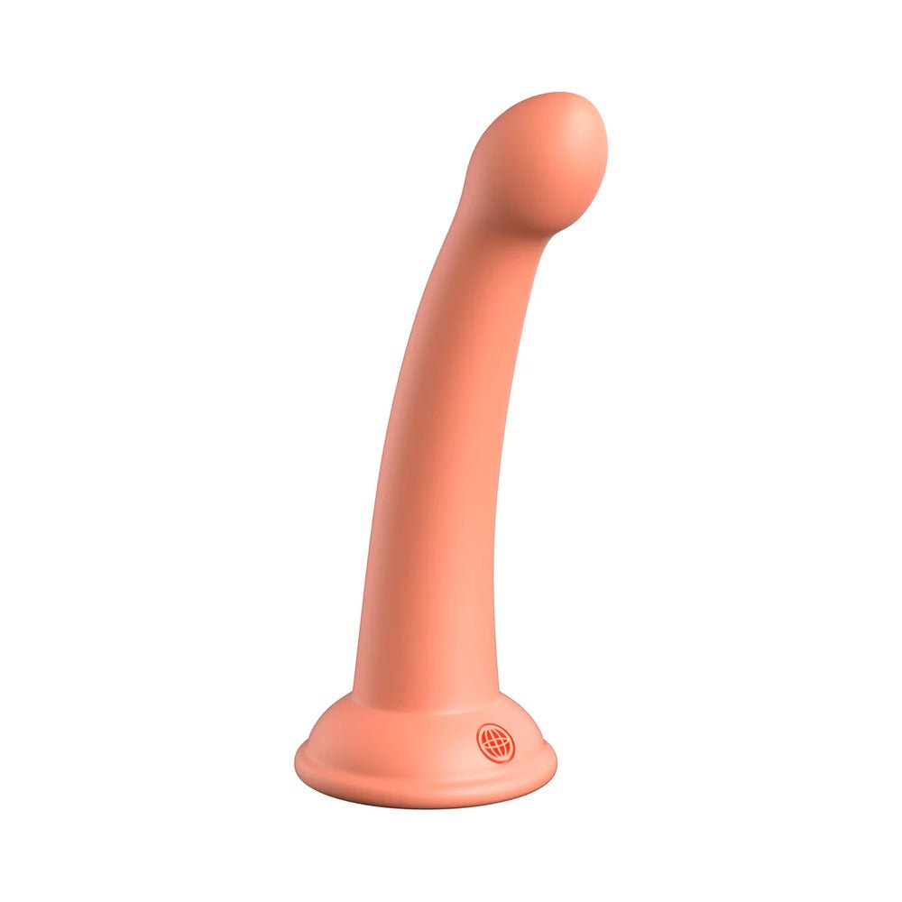 Dillio Platinum Collection Secret Explorer 6 in. Silicone Dildo Peach - Image 2