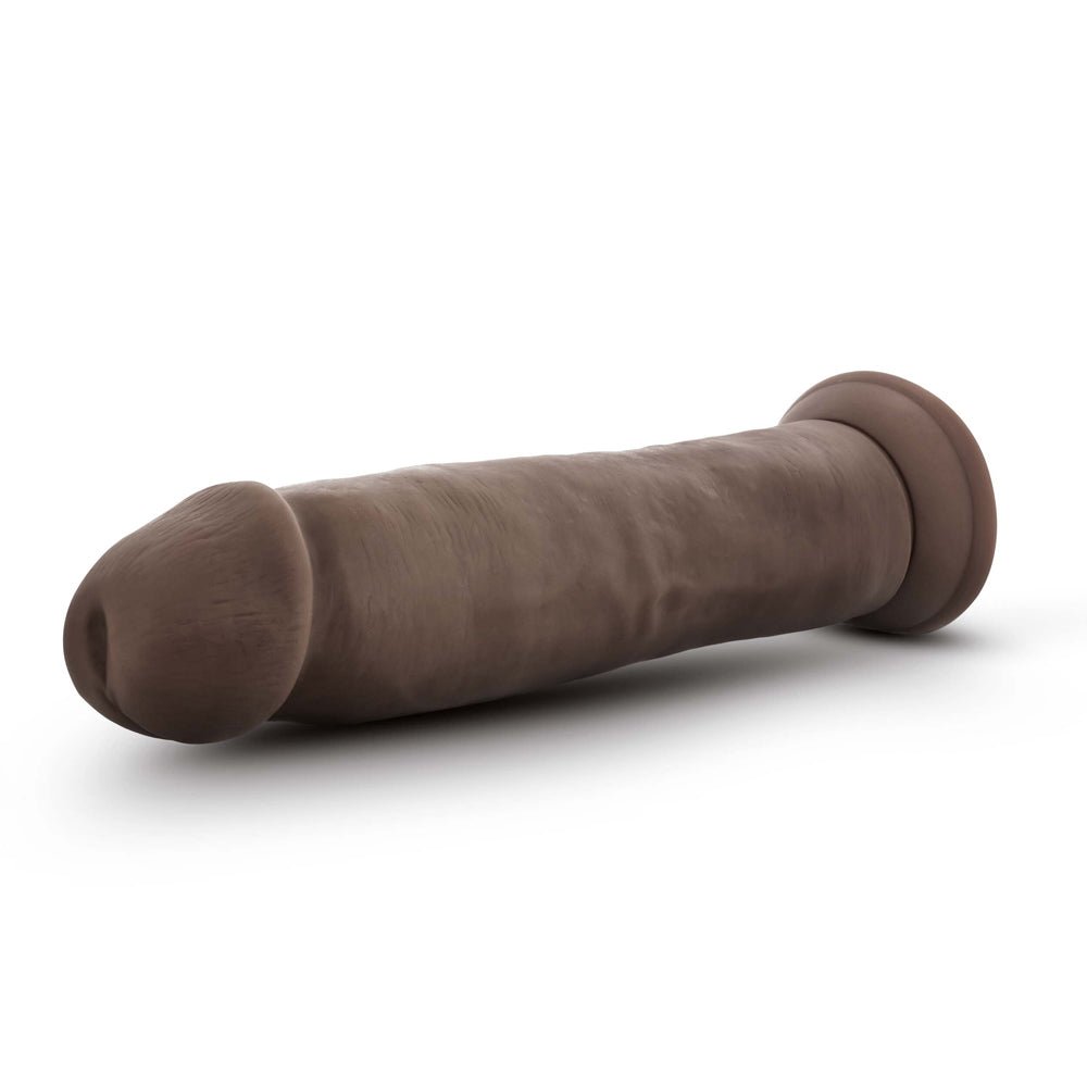 Dr. Skin Plus Thick 9 in. Triple Density Posable Dildo Brown - Image 3